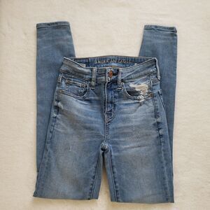 American Eagle NEXT LEVEL STRETCH HI Rise Jegging Jeans Size 00 Regular